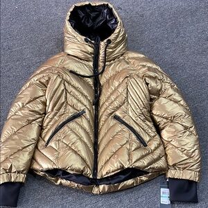 Gold Guess Puffer Jacket